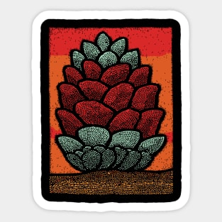 Autumn Pine Cone | The Pineal Gland Symbol Sticker